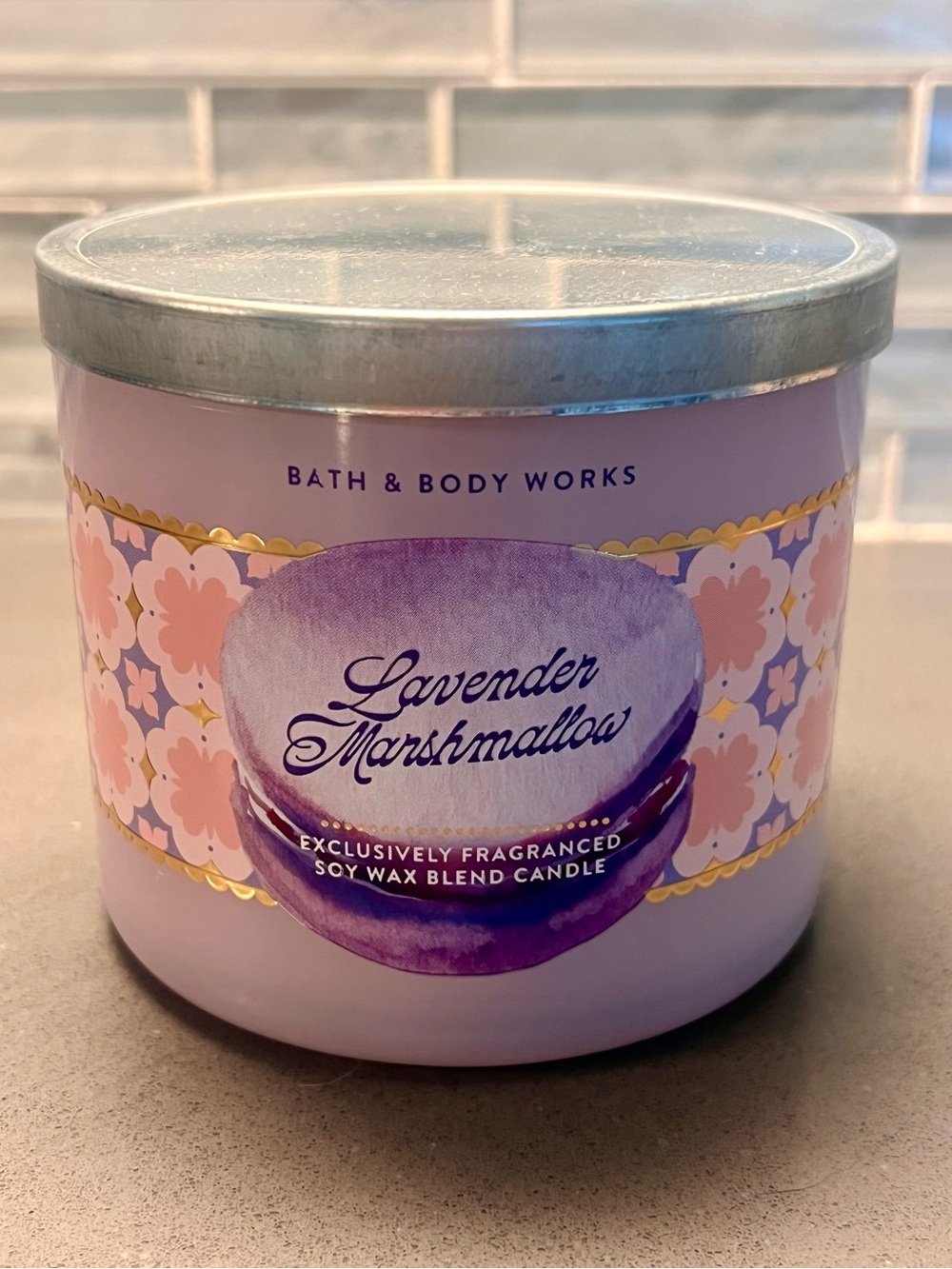 Bath & Body Works Lavender Marshmallow Candle